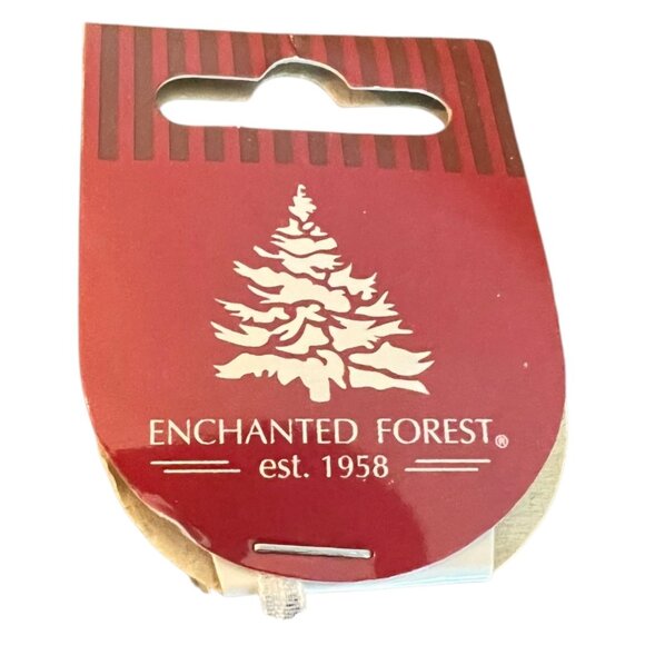 Enchanted Forest Wood/Resin Sled Ornaments Lot of 3, 1.5" X 4" NEW Wish, Joy - Picture 6 of 7